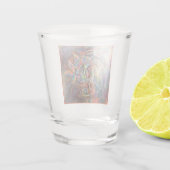 Hummingbird Flight Soft Pastels Art Shot Glas (Achterkant)