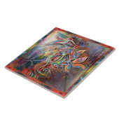 Hummingbird Flight Soft Pastels Art Tegeltje (Zijkant)