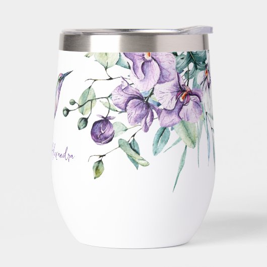 Hummingbird Floral Aangepaste tekst (Links)