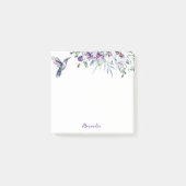 Hummingbird Floral Aangepaste tekst Post-it® Notes (Voorkant)