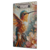 Hummingbird & Floral Art Clipboard – Textured  Klembord (Links)