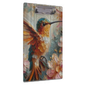 Hummingbird & Floral Art Clipboard – Textured  Klembord (Rechts)