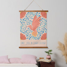 Hummingbird Floral Art Print