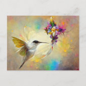 Hummingbird Floral Briefkaart (Voorkant)