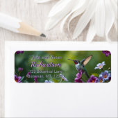 Hummingbird Floral Design Retour Adres Label (Insitu)
