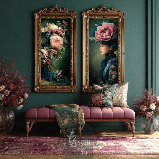 Hummingbird & Floral Fantasy Boeket Tissuepapier