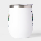 Hummingbird Floral Insulated Wine Tumbler (Links)