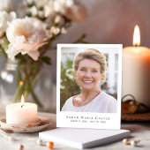 Hummingbird Floral Waterverf Foto Memorial Bedankkaart