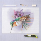 Hummingbird Floral Waterverf Tissuepapier (Craft)