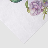 Hummingbird Floral Waterverf Tissuepapier (Detail)