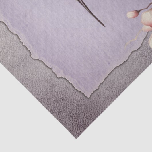 Hummingbird Floral Waterverf Tissuepapier (Detail)