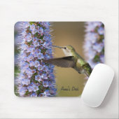 Hummingbird Flower Custom Mousepad Muismat (Met muis)