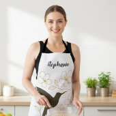 Hummingbird Flower Garden Apron Schort