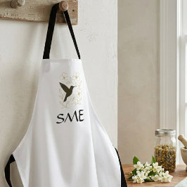 Hummingbird Flower Garden Apron Schort