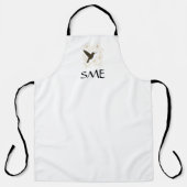 Hummingbird Flower Garden Apron Schort (Voorkant)