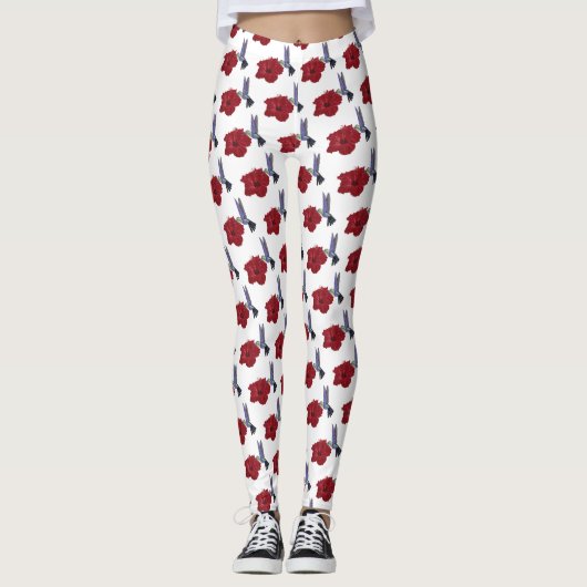 Hummingbird Flower Love Leggings (Voorkant)