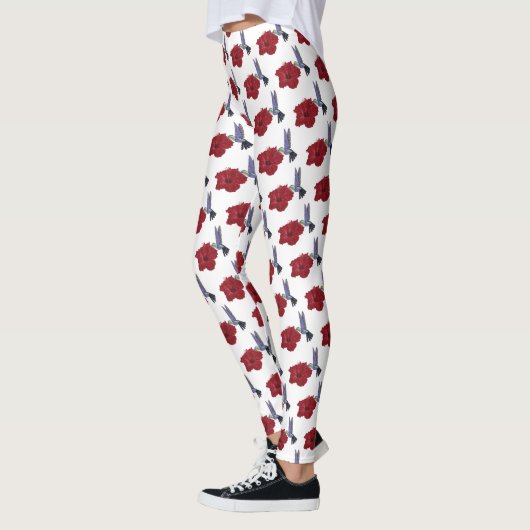 Hummingbird Flower Love Leggings (Links)