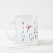 Hummingbird Flowers Custom Matglas Koffiemok (Links)