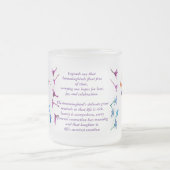 Hummingbird Flowers Custom Matglas Koffiemok (Center)