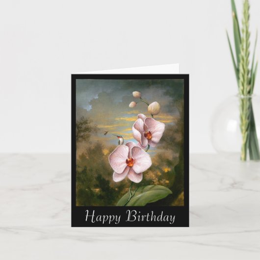 Hummingbird Flowers Kaart (Voorkant)