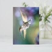 Hummingbird Flying Bedankkaart (Staand voorkant)