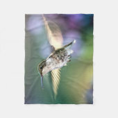Hummingbird Flying Fleece Deken (Voorkant)