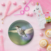 Hummingbird Flying Papieren Bordje (Feest)