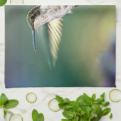 Hummingbird Flying Theedoek (Gevouwen)