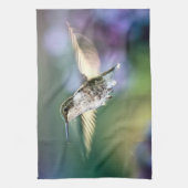 Hummingbird Flying Theedoek (Verticaal)