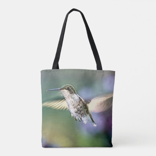 Hummingbird Flying Tote Bag (Achterkant)