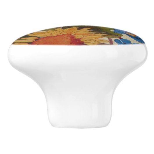  Hummingbird Friends Wilde Flowers Keramische Knop (Zijkant)