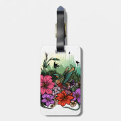Hummingbird Garden Bagagelabel (Achterkant verticaal)
