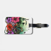 Hummingbird Garden Bagagelabel (Achterkant horizontaal)