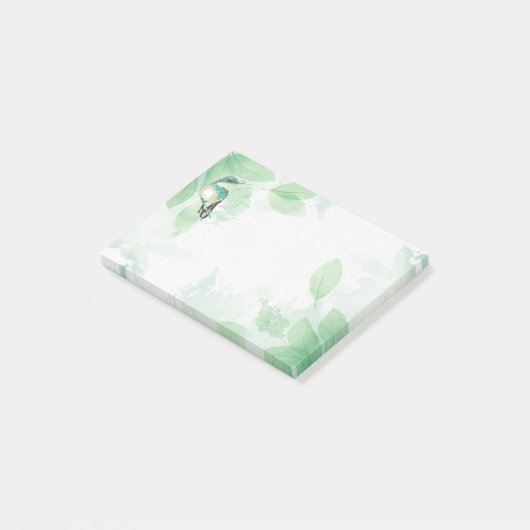 Hummingbird Garden Bird Waterverf Art Post-it® Notes (Schuin)