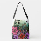 Hummingbird Garden Crossbody Tas (Achterkant)