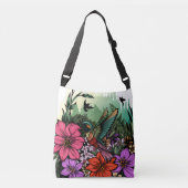 Hummingbird Garden Crossbody Tas (Voorkant)