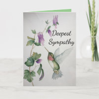 Hummingbird Garden Diepste sympathie Waterverf