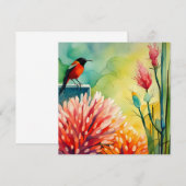 Hummingbird Garden Flat Kaart (Voorkant / Achterkant)