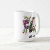 Hummingbird Garden Flowers Springtime Koffiemok (Voorkant rechts)