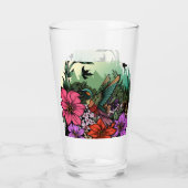 Hummingbird Garden Glas (Achterkant)