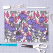 Hummingbird garden in melrose and pink tissuepapier (Craft)