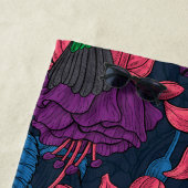 Hummingbird garden in purple and blue strandlaken (In situ)