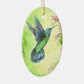 Hummingbird Garden-kerstversiering Keramisch Ornament (Rechts)