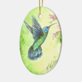 Hummingbird Garden-kerstversiering Keramisch Ornament (Links)