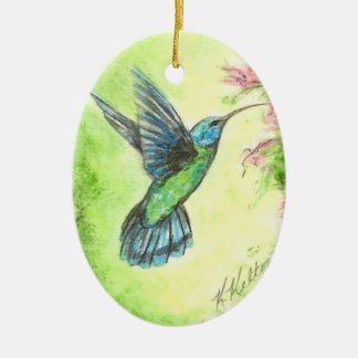 Hummingbird Garden-kerstversiering Keramisch Ornament