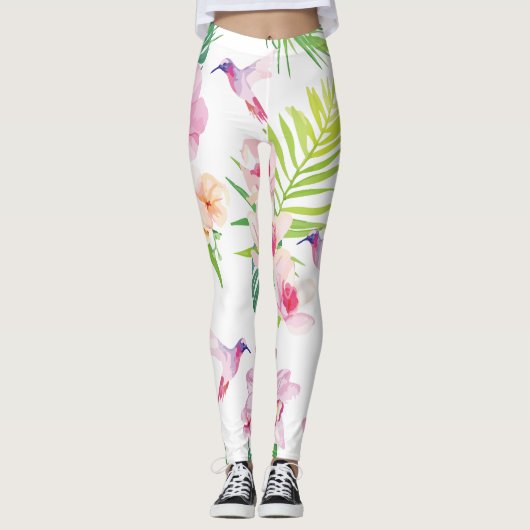 Hummingbird Garden Leggings (Voorkant)
