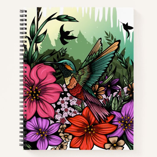 Hummingbird Garden Notitieboek (Voorkant)