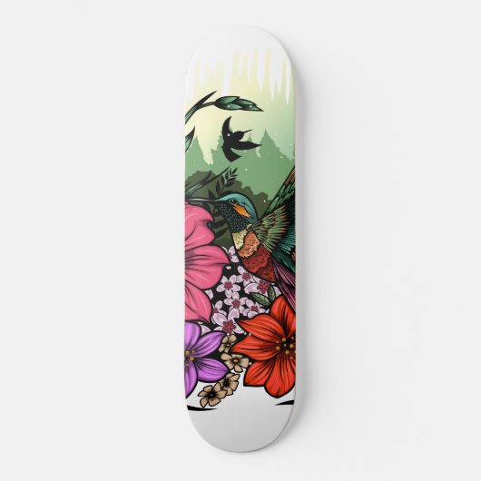Hummingbird Garden Persoonlijk Skateboard (Voorkant)