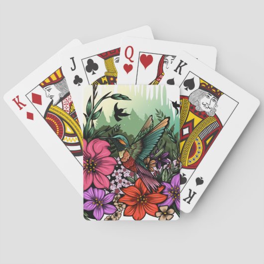Hummingbird Garden Pokerkaarten (Achterkant)