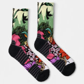 Hummingbird Garden Sokken (Rechts)